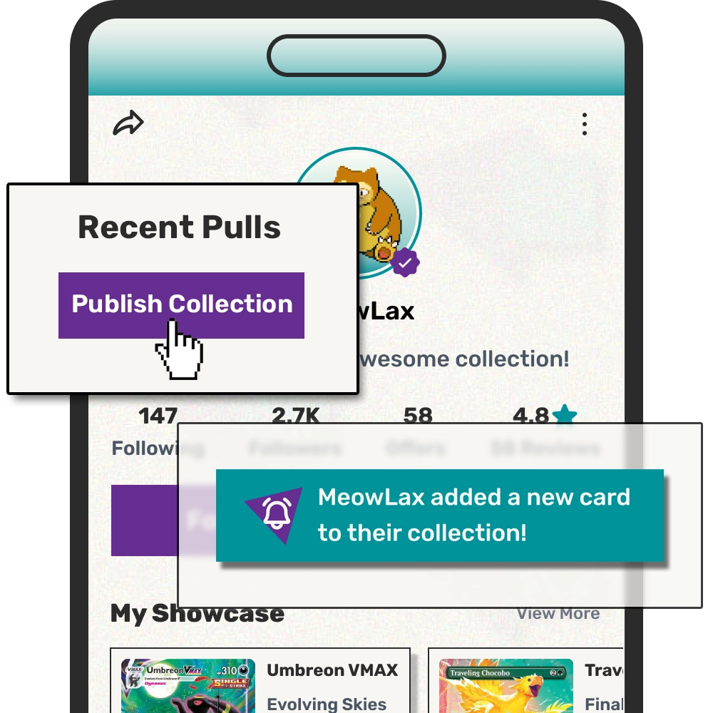 Mobile device user profile screenshot