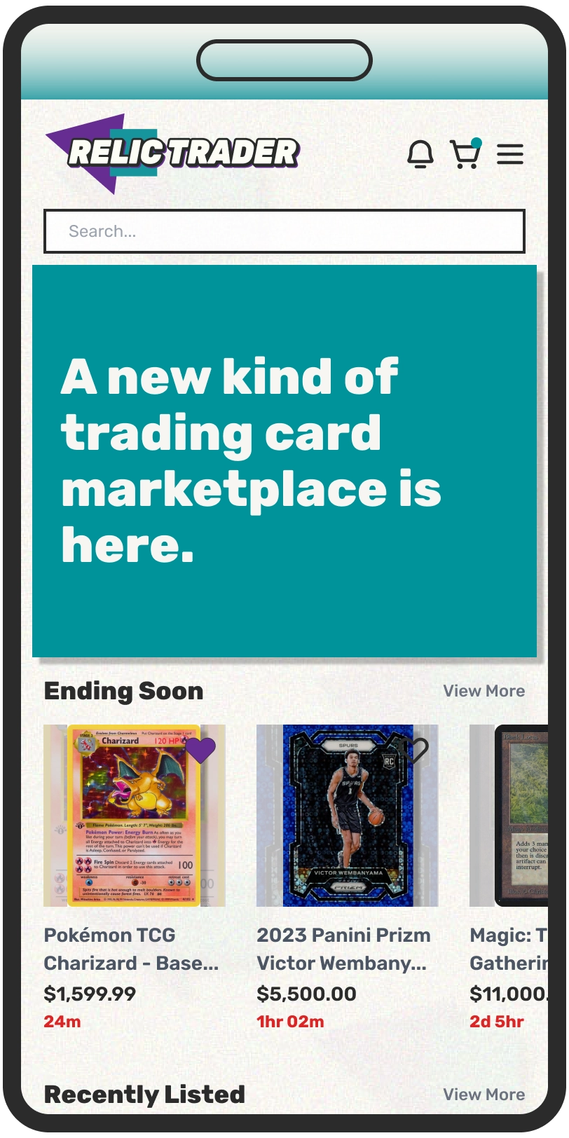 Homepage screenshot
